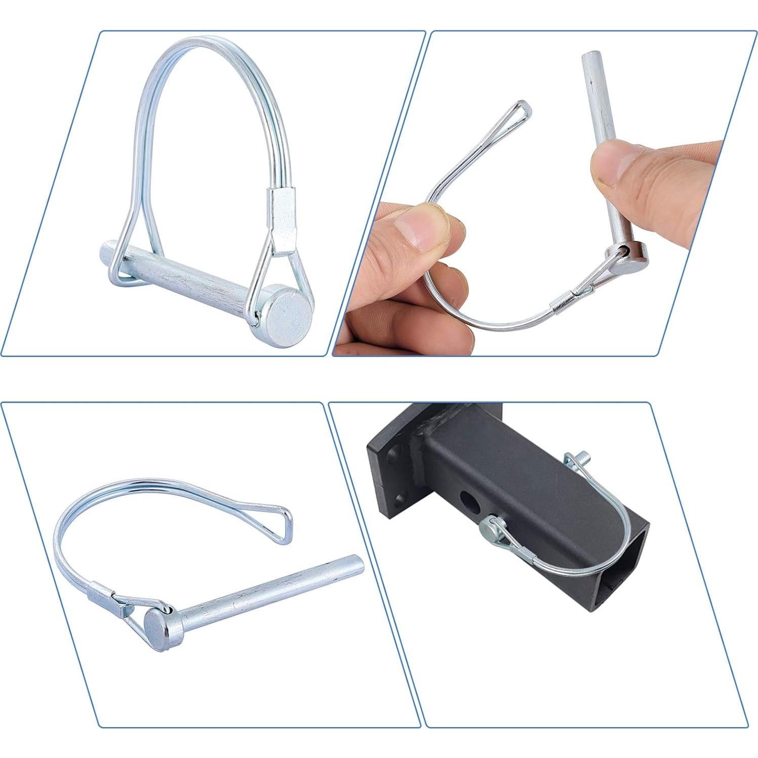 Clavijas de Bloqueo de Resorte 1/4" SuperMMarK - 12 Piezas