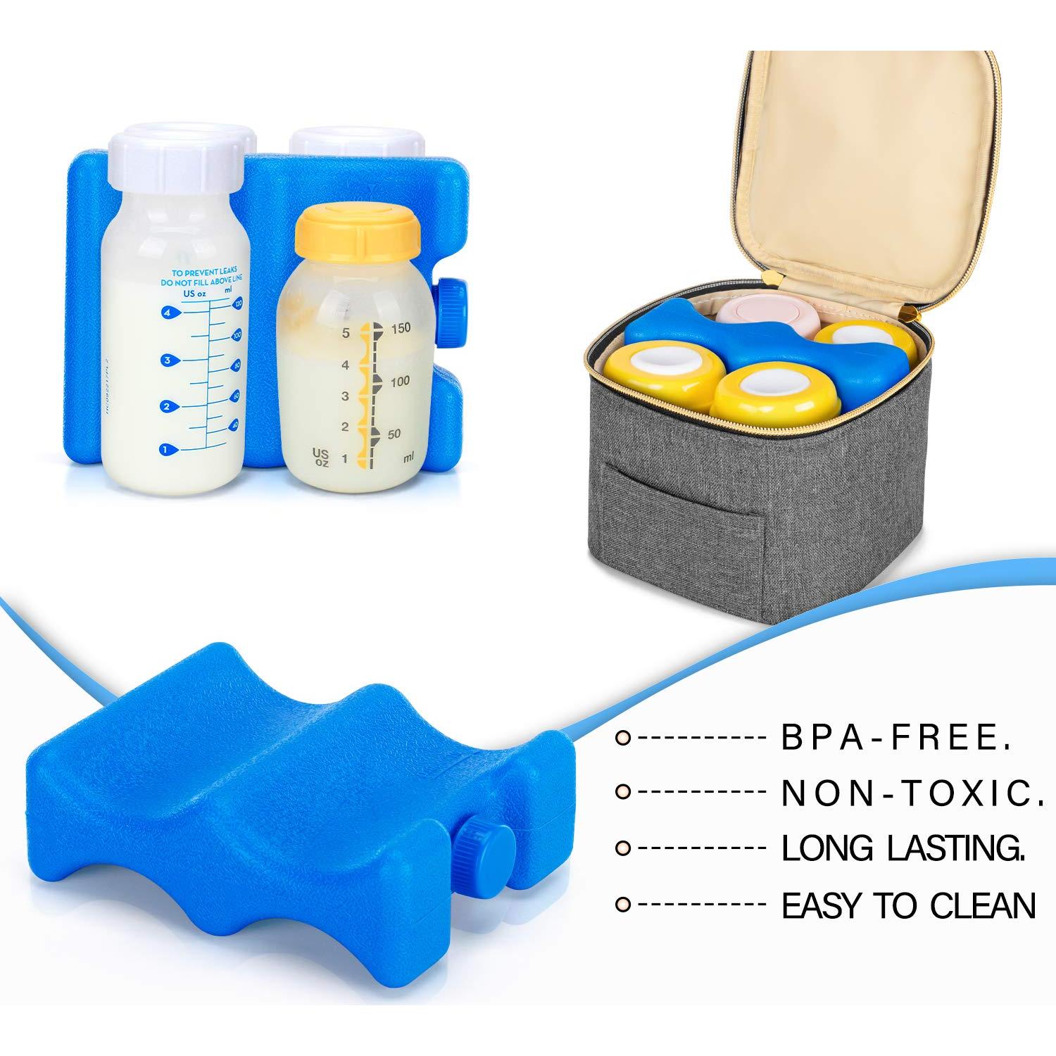 Paquete de Hielo para Leche Materna Teamoy - 2 Unidades