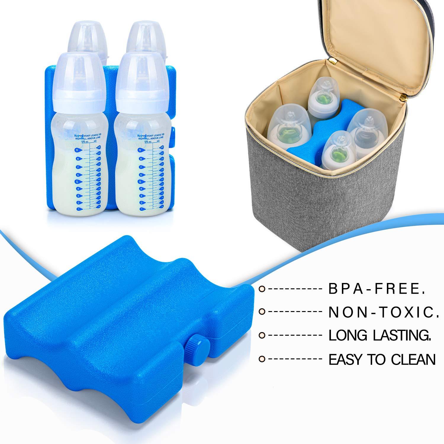 Paquete de Hielo Teamoy para Leche Materna Mediano 4 Biberones