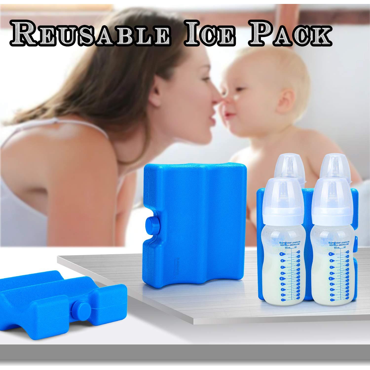 Paquete de Hielo Teamoy para Leche Materna Mediano 4 Biberones