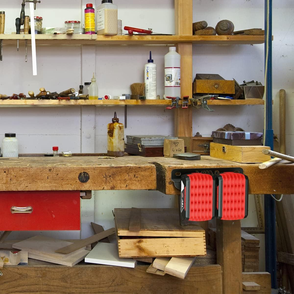 Soporte de Batería VAIIO Compatible Bosch 18V - Organizador Pared