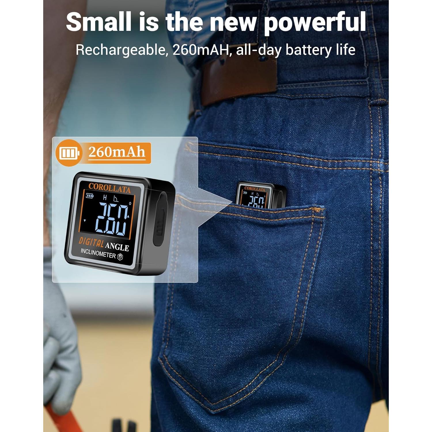 Buscador de Ángulo Digital COROLLATA con Nivel Magnético