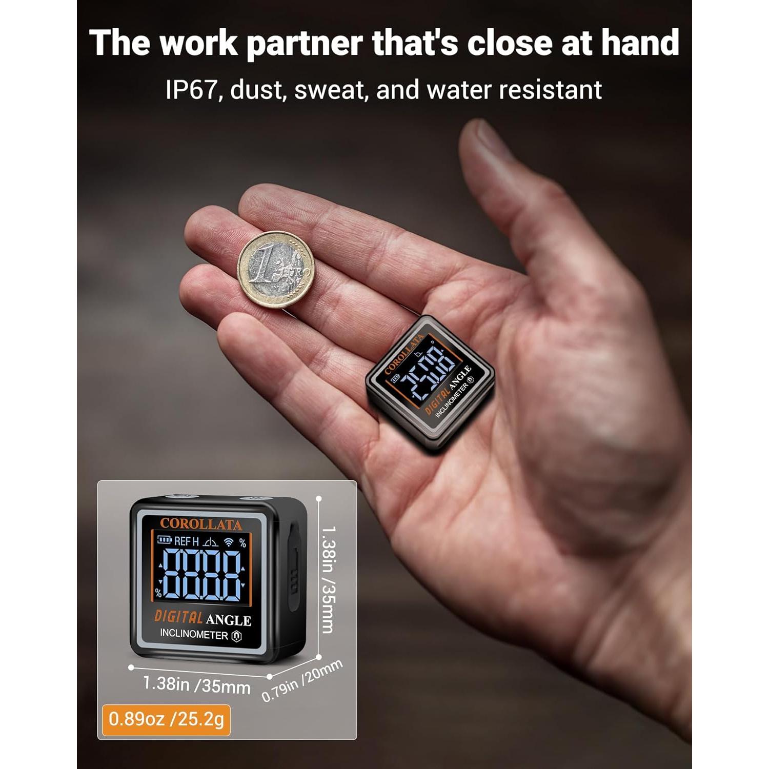 Buscador de Ángulo Digital COROLLATA con Nivel Magnético