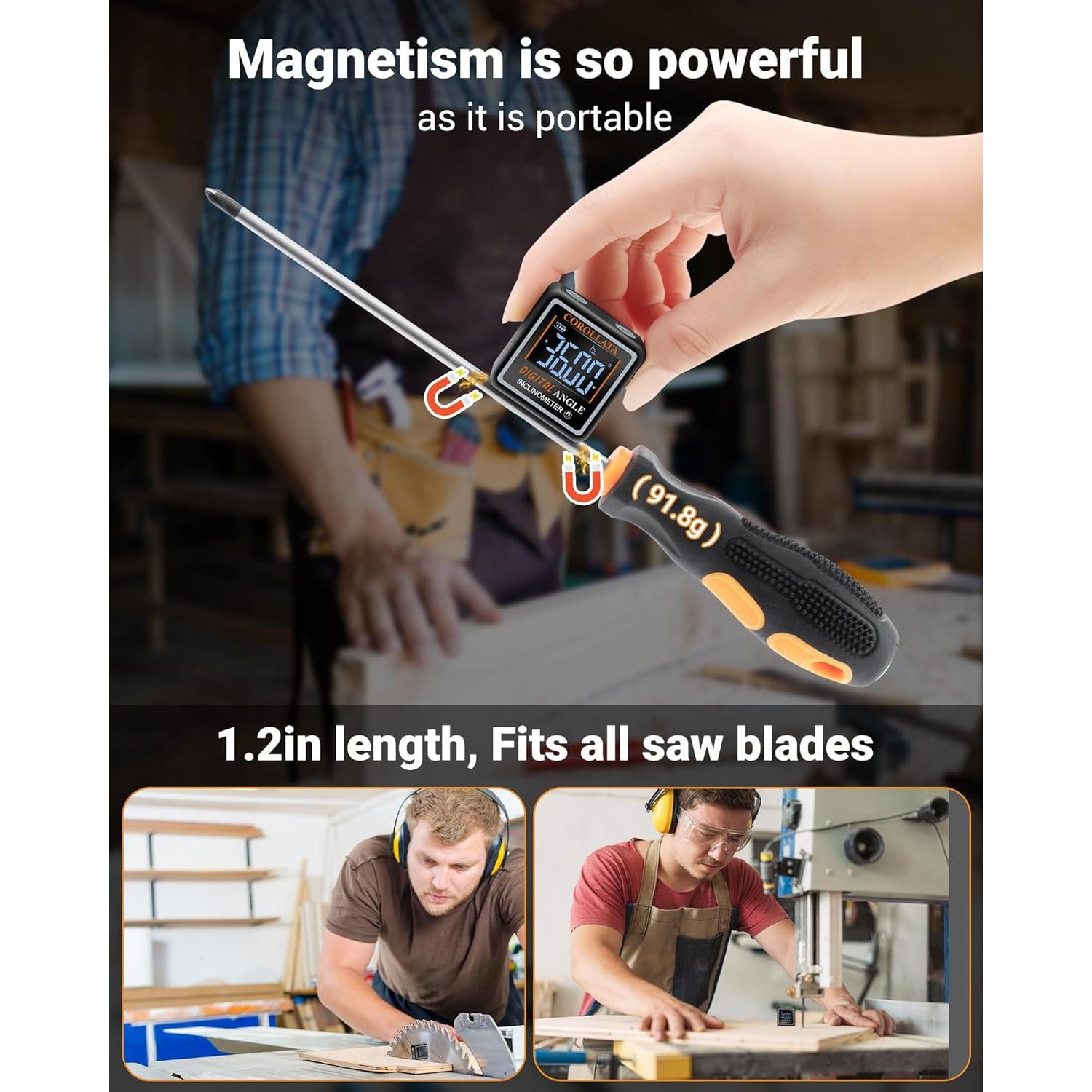 Buscador de Ángulo Digital COROLLATA con Nivel Magnético