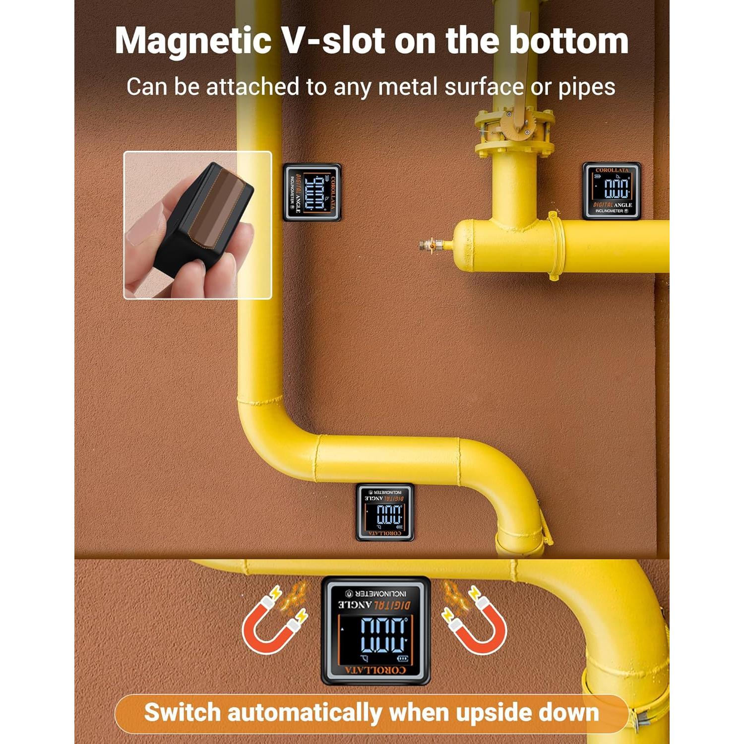 Buscador de Ángulo Digital COROLLATA con Nivel Magnético