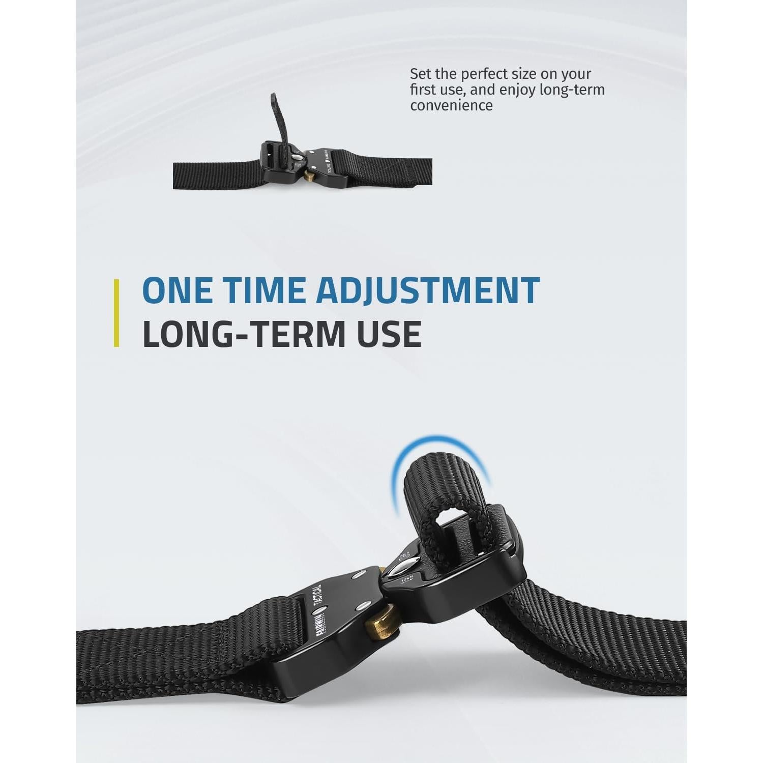 Cinturón Táctico FAIRWIN Negro 76-91 cm Hebilla Rápida