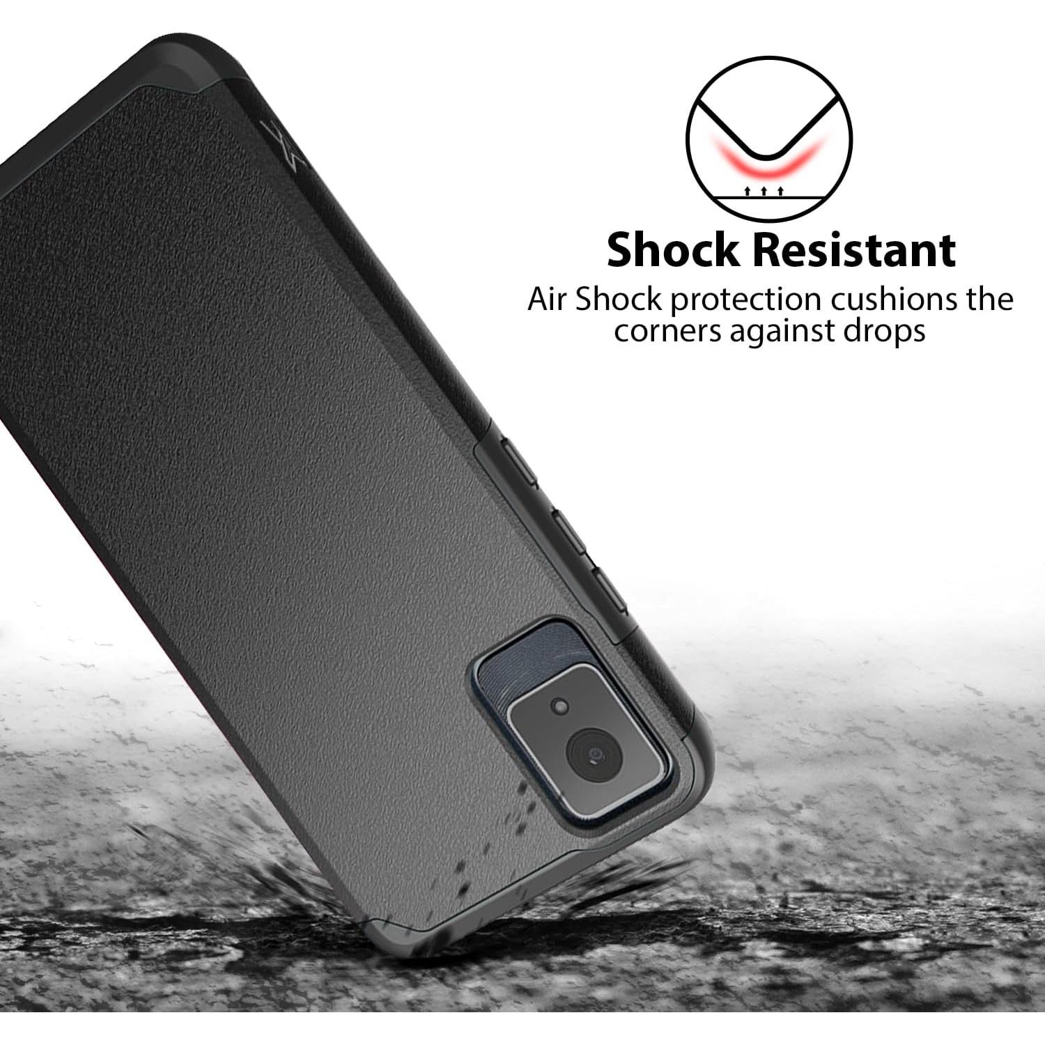 Funda Dura TJS para TCL K11 T432W con Protector de Pantalla