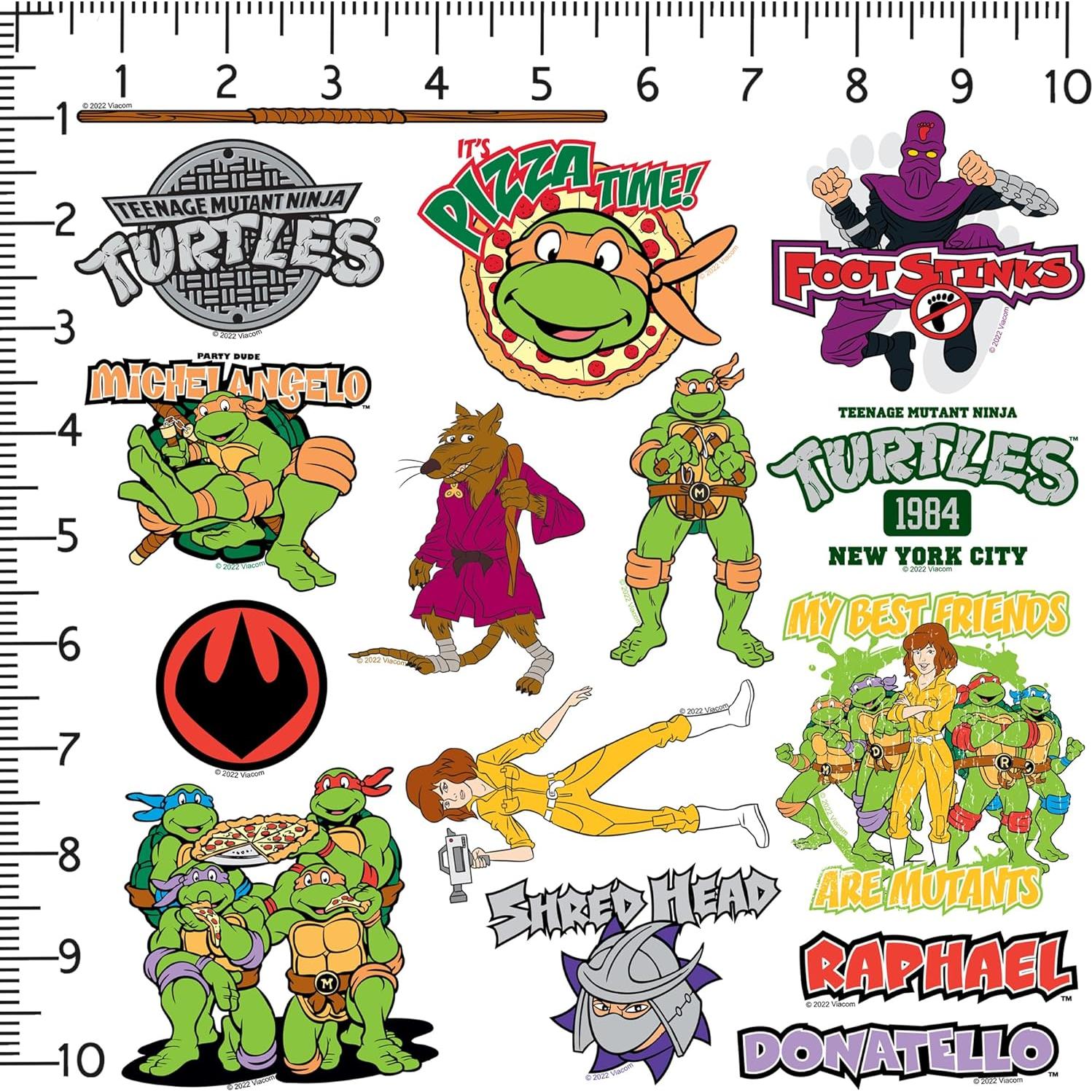 Calcomanías Tortugas Ninja TMNT 50ct Vinilo Premium