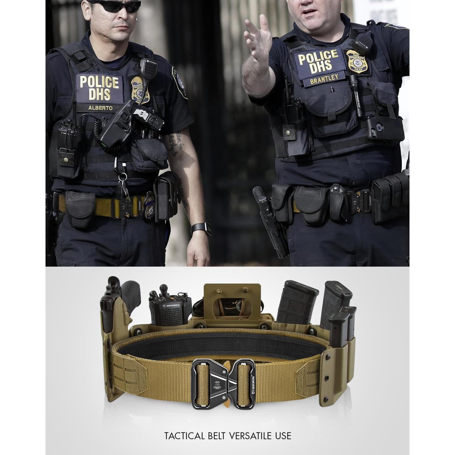 Cinturón Táctico FAIRWIN 5,08 cm Ajustable para Combate