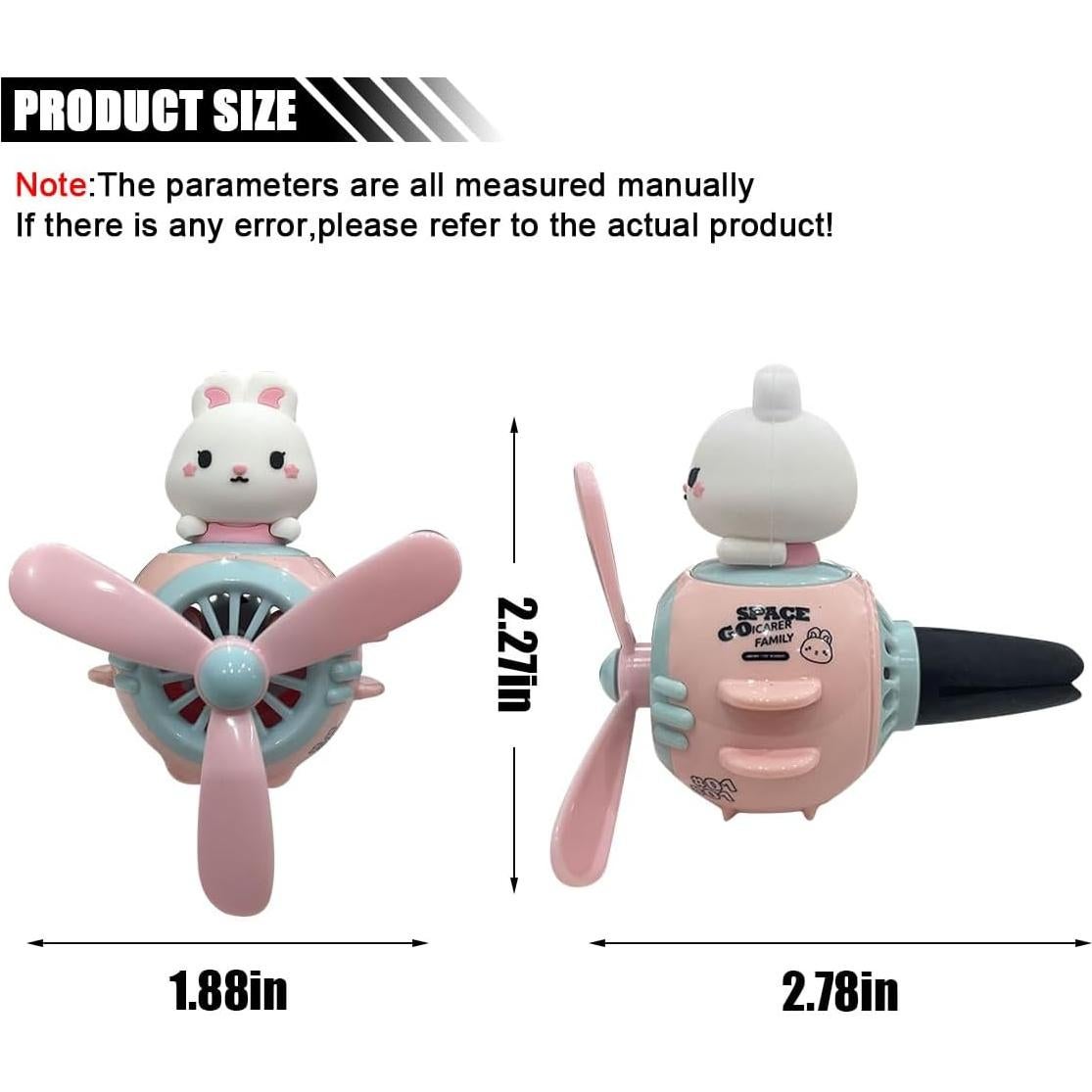 Ambientador de aire JOYCOURT Conejo Piloto Bonito para coche