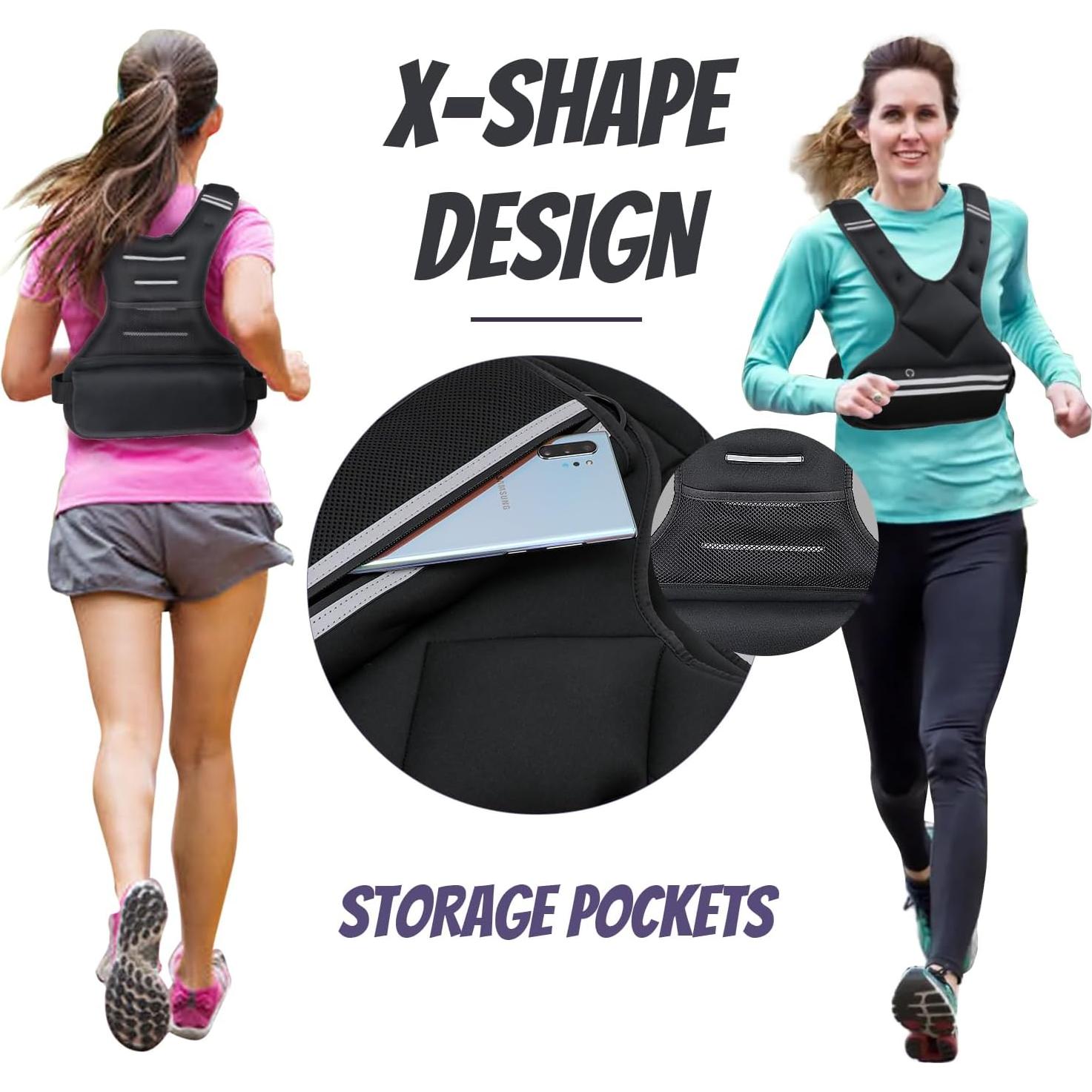 Chaleco de Pesas JoyPlus Ajustable 1.81 kg para Entrenamiento