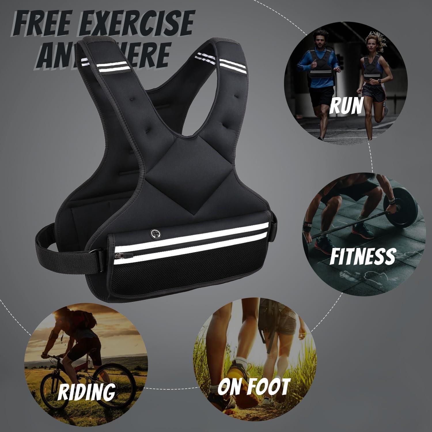 Chaleco de Pesas JoyPlus Ajustable 1.81 kg para Entrenamiento