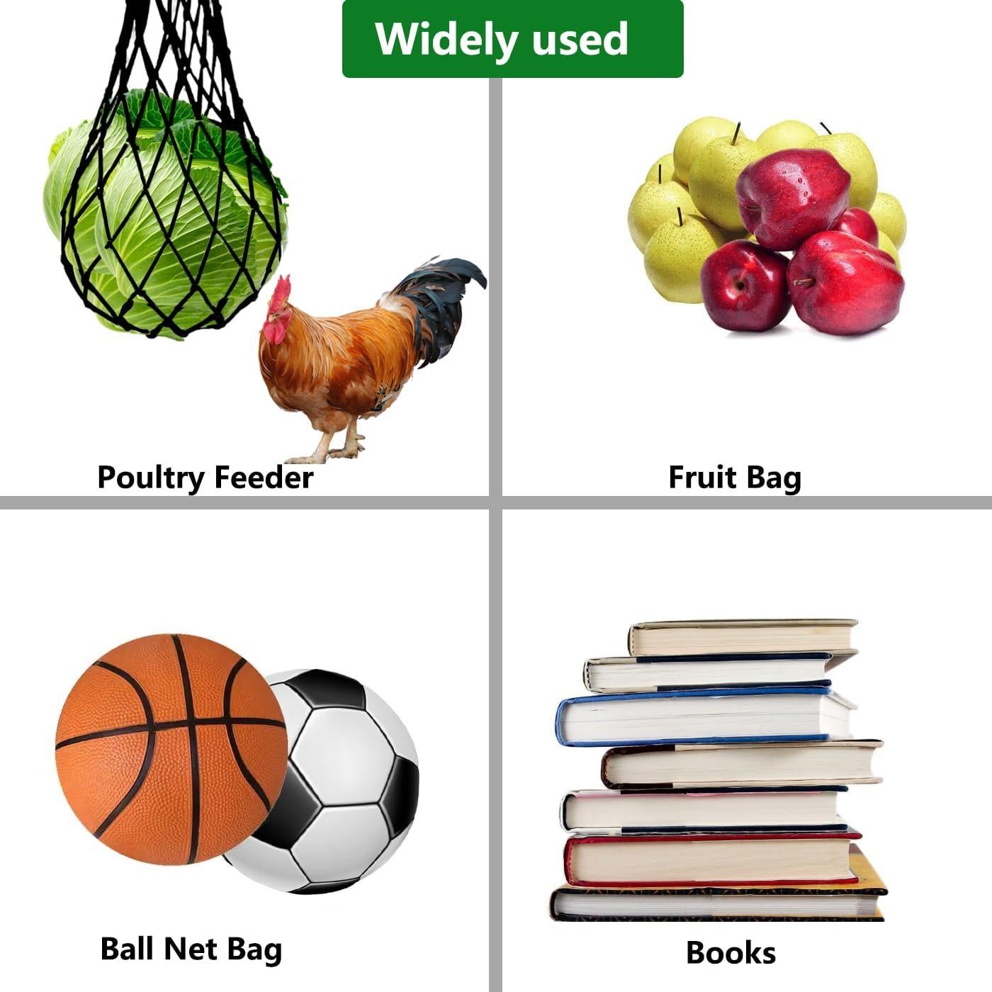 Bolsa de Malla para Melones Belit 5 Pack 50.8 cm Negra