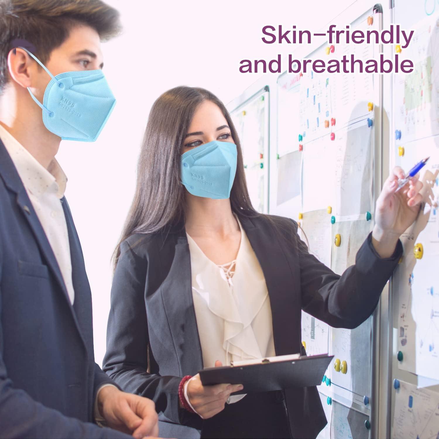 Mascarilla desechable KN95 Miuphro 5 capas multicolor - 25 unidades