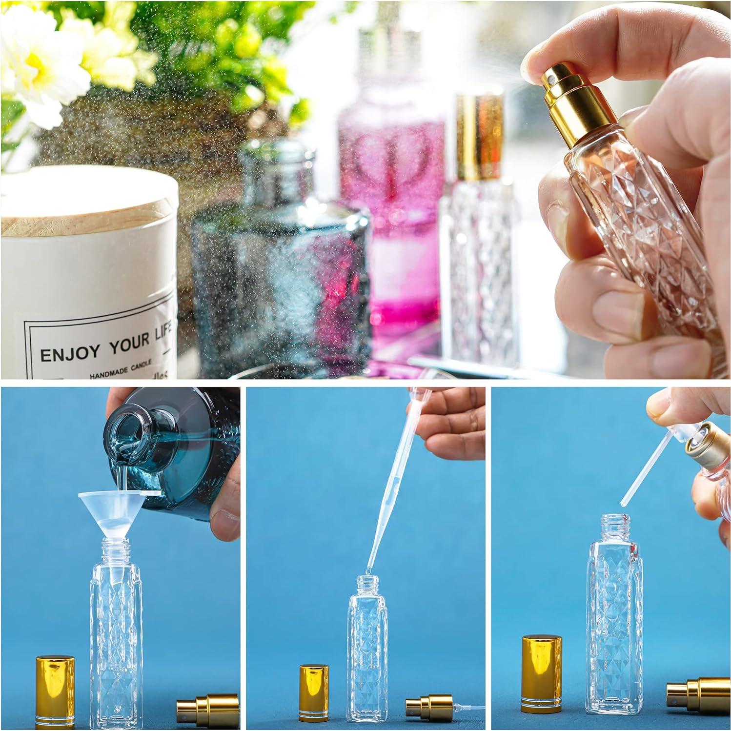 Botellas de Perfume Vacías YU FENG 12pcs 10ml Vidrio Recargable