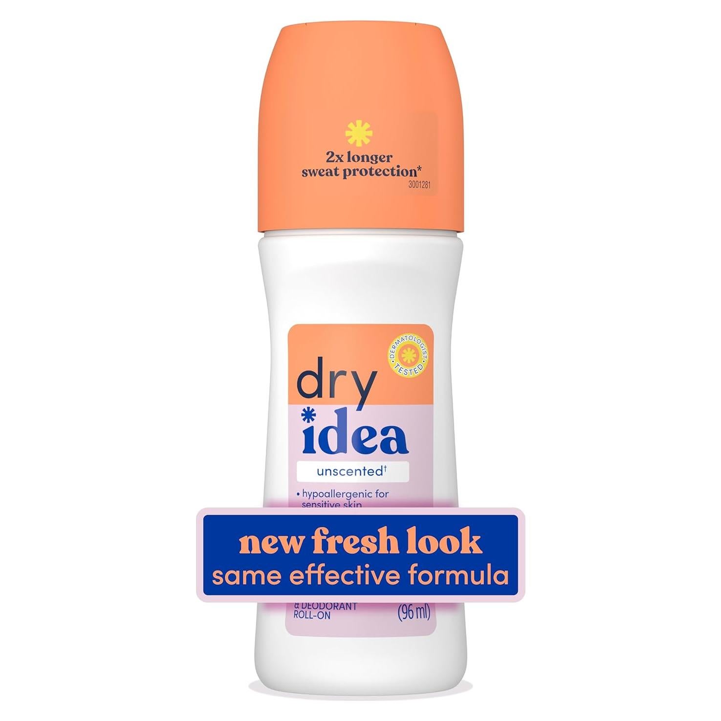 Desodorante Antitranspirante Roll-On Dry Idea 96.5 ml Sin Fragancia