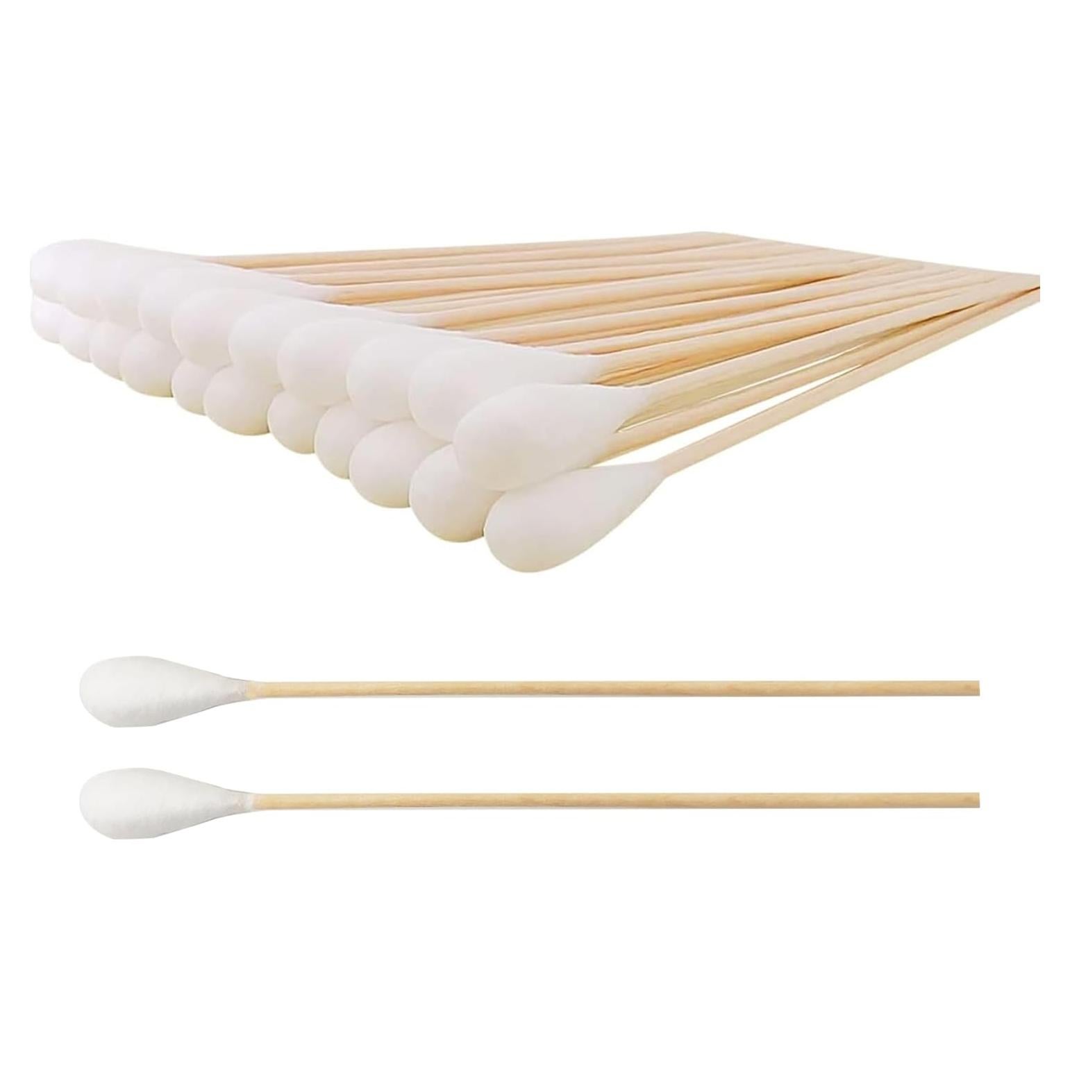 Hisopos de Algodón Grande 200pcs para Mascotas y Limpieza