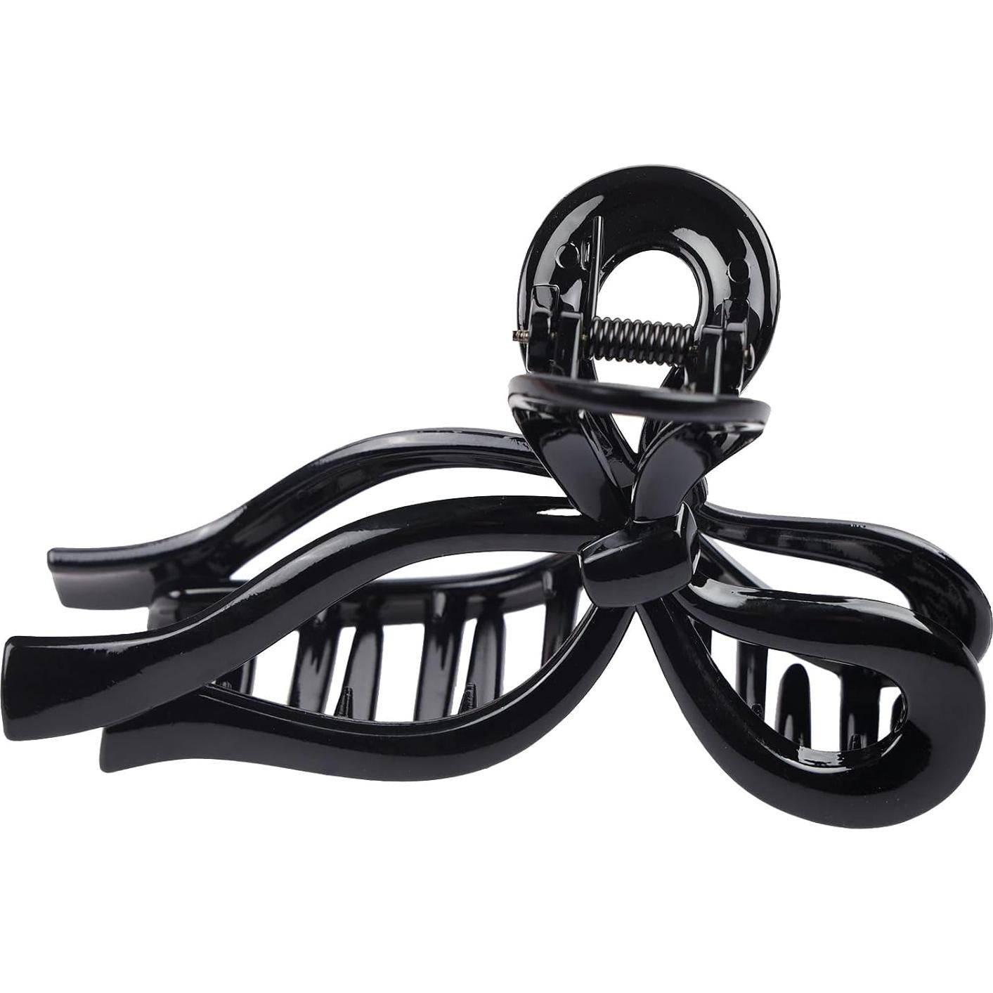 Clips de Pelo en Lazo PWEOUKE - 3 Pcs Antideslizantes 7x13 cm