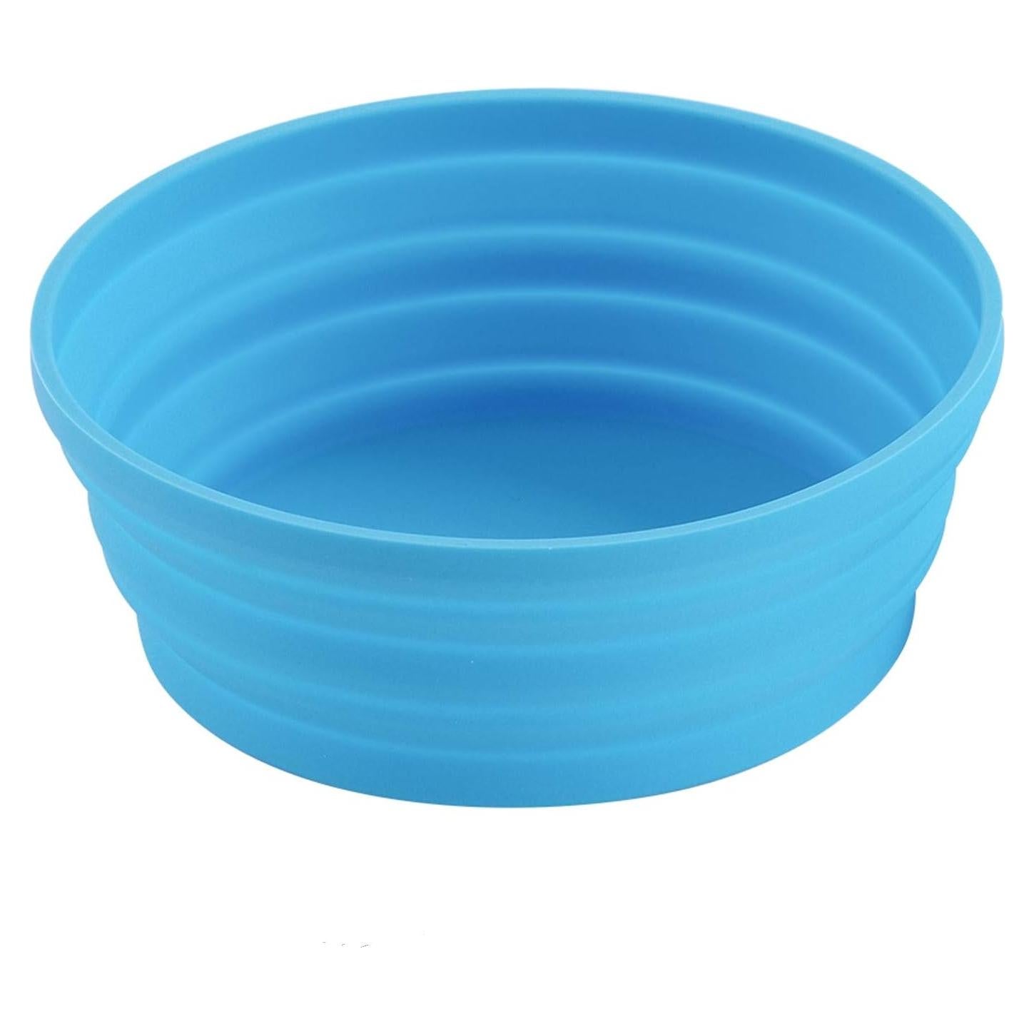Tazón Colapsable de Silicona Ecoart 680ml Azul para Camping