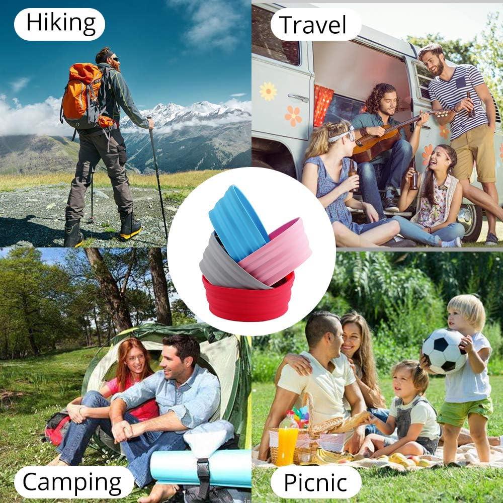 Tazón Colapsable de Silicona Ecoart 680ml Azul para Camping