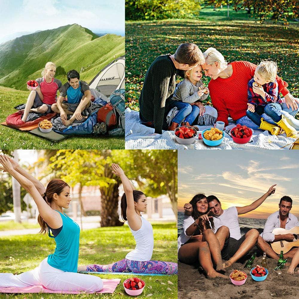 Tazón Colapsable de Silicona Ecoart 680ml Azul para Camping