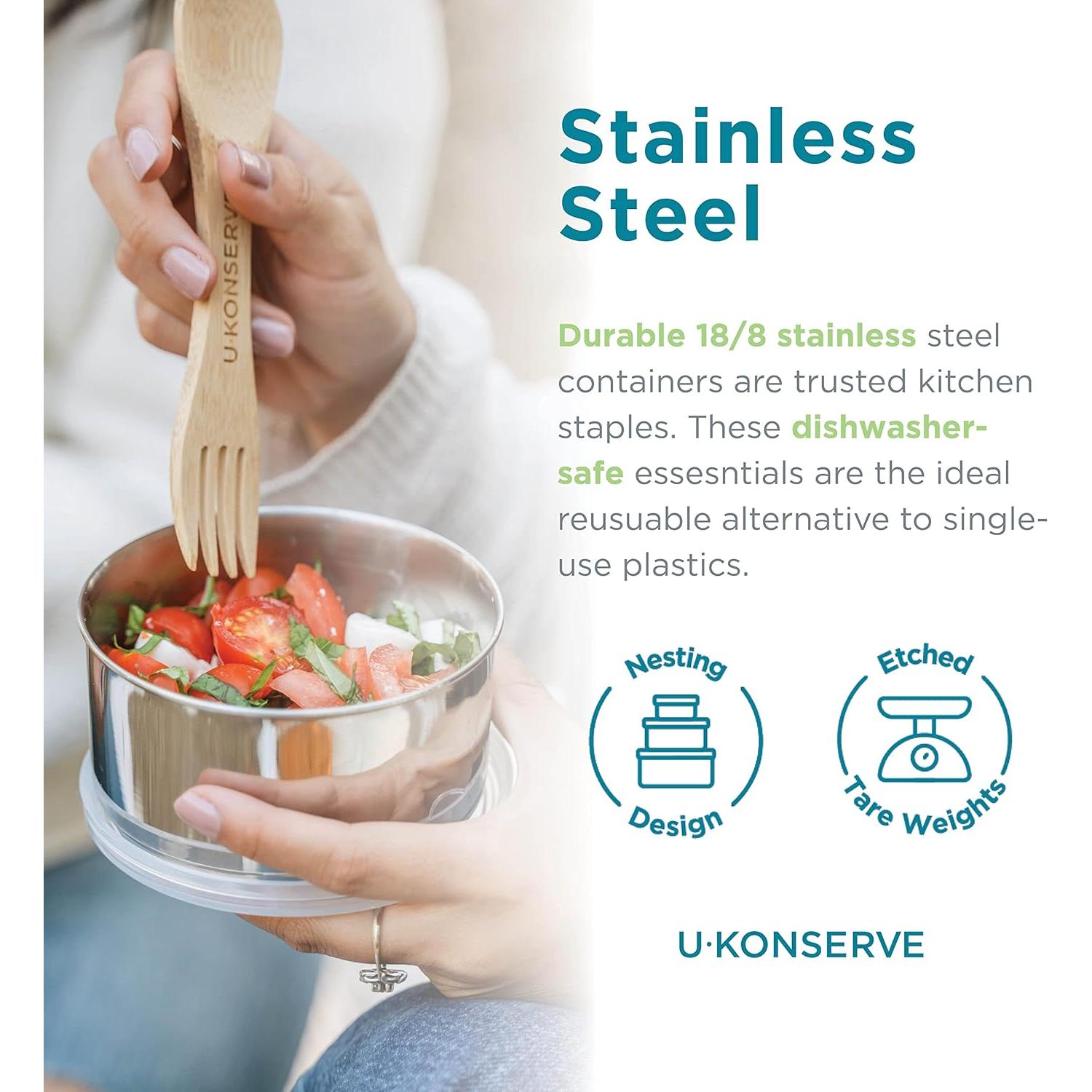 Contenedor de Alimentos U Konserve 150ml Acero Inoxidable Redondo