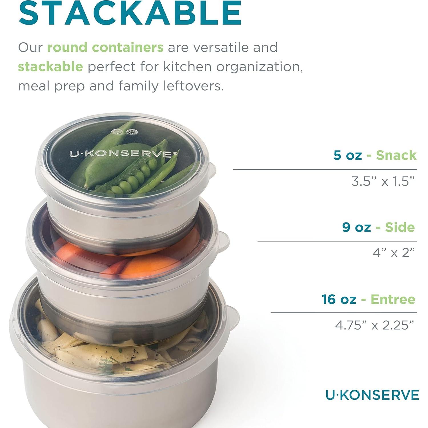 Contenedor de Alimentos U Konserve 150ml Acero Inoxidable Redondo