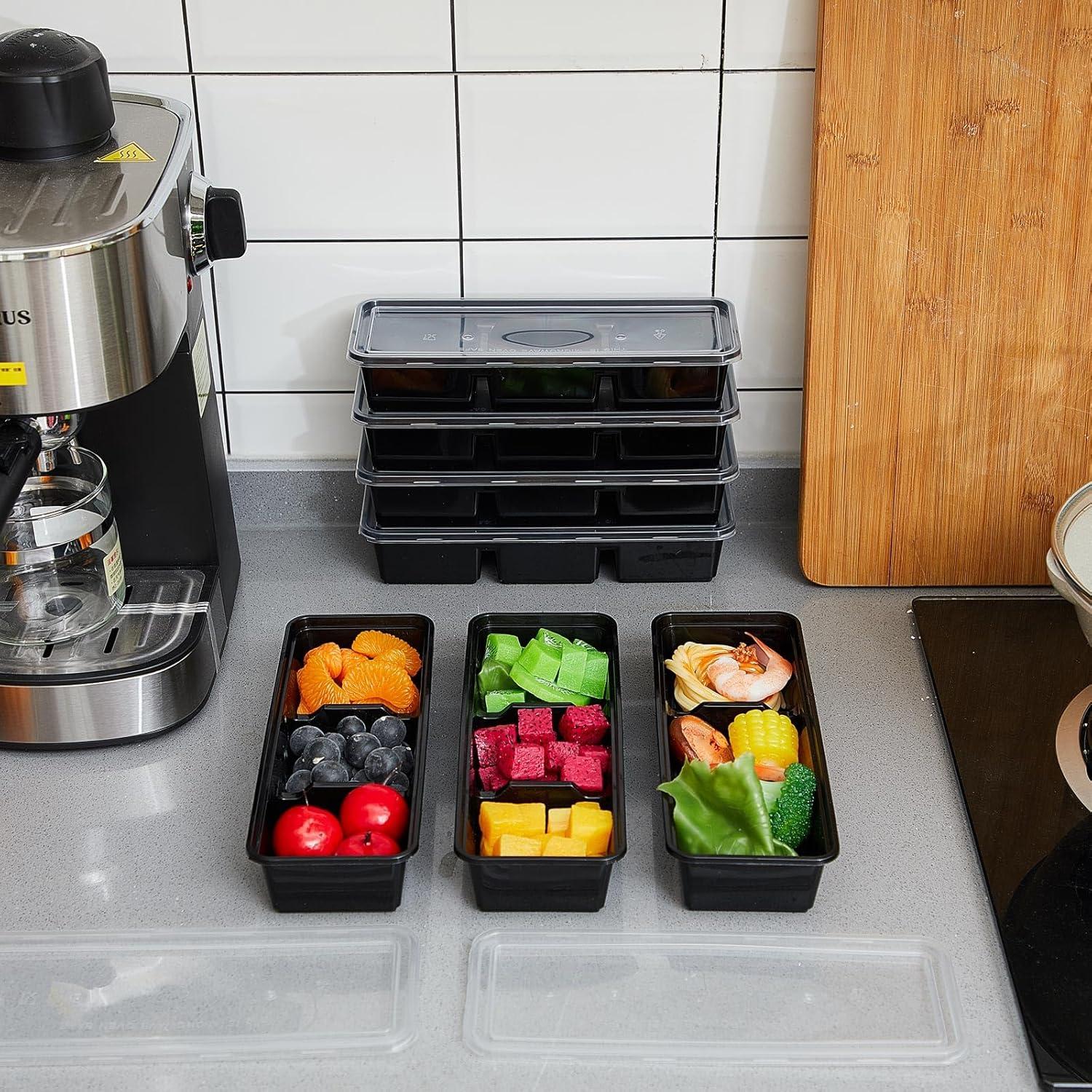 Contenedores de Comida Desechables Hushee 5 Piezas 500 ml