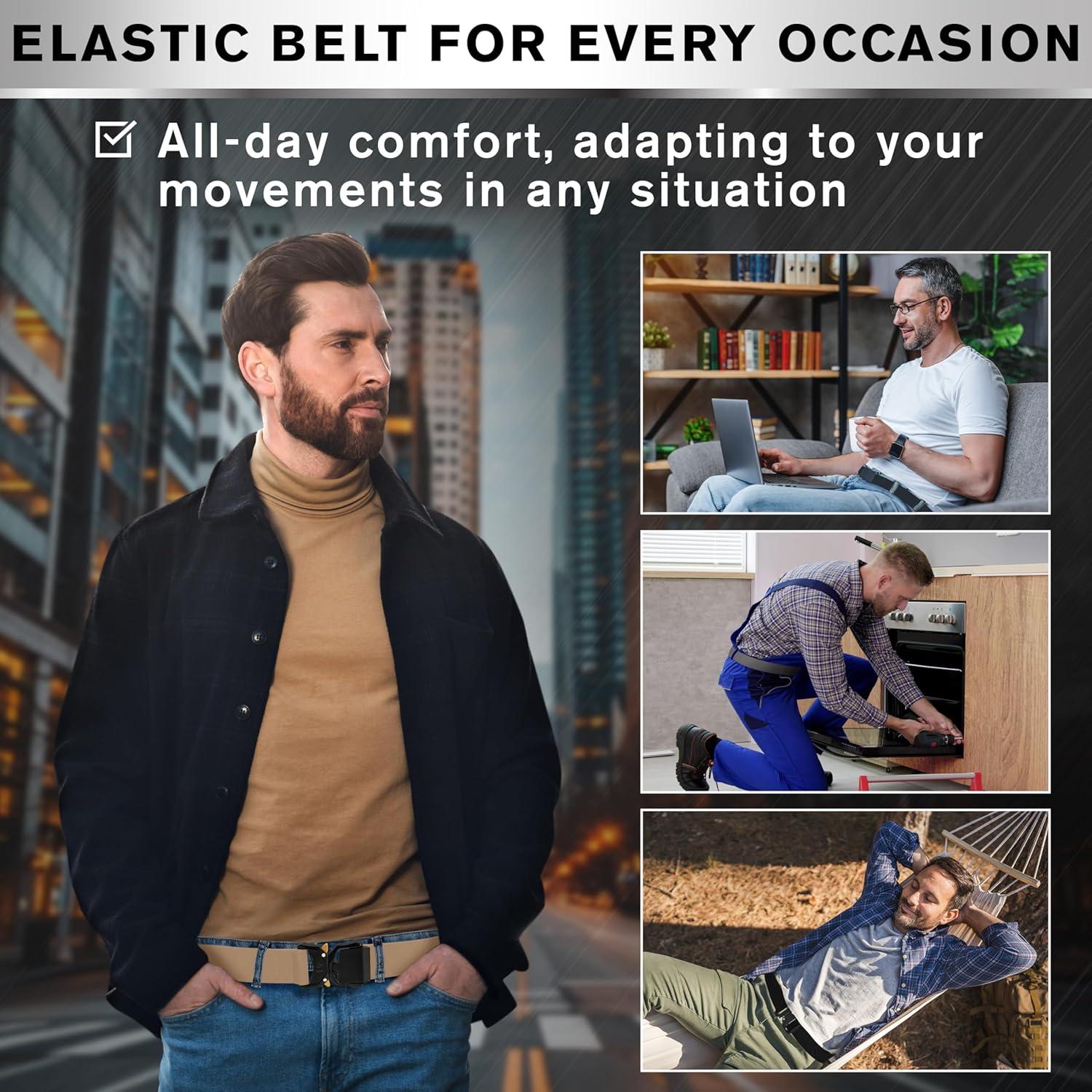 Cinturón Táctico TECEUM Coyote M - Nylon 91-107 cm