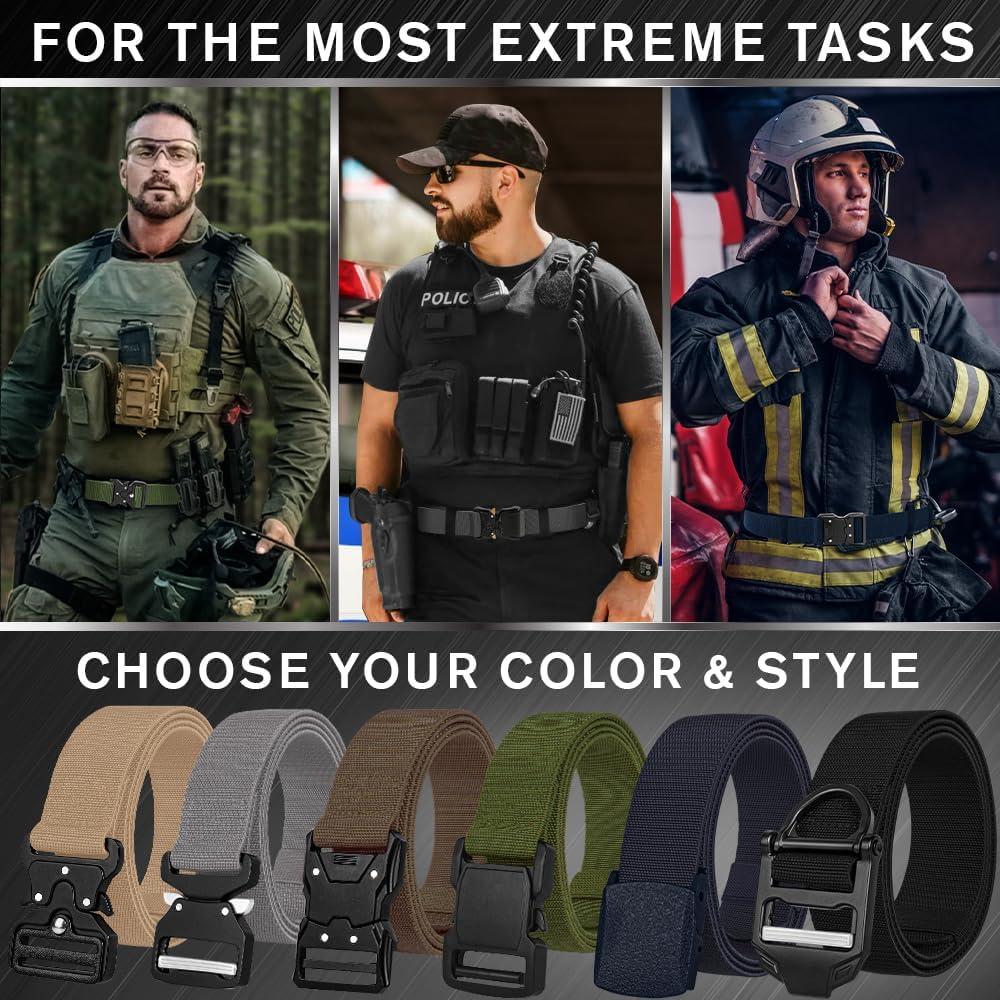 Cinturón Táctico TECEUM Coyote M - Nylon 91-107 cm