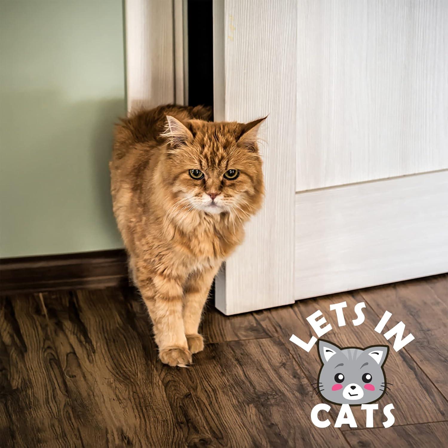 Soporte de puerta para gato Elilier, ajustable 1.5 a 8 cm