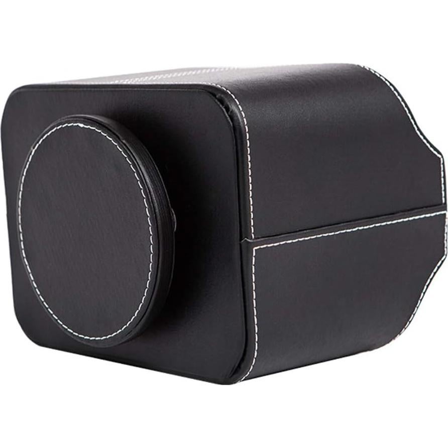 Organizador de Escritorio Rotativo 360° RHCSZ de Cuero PU Negro