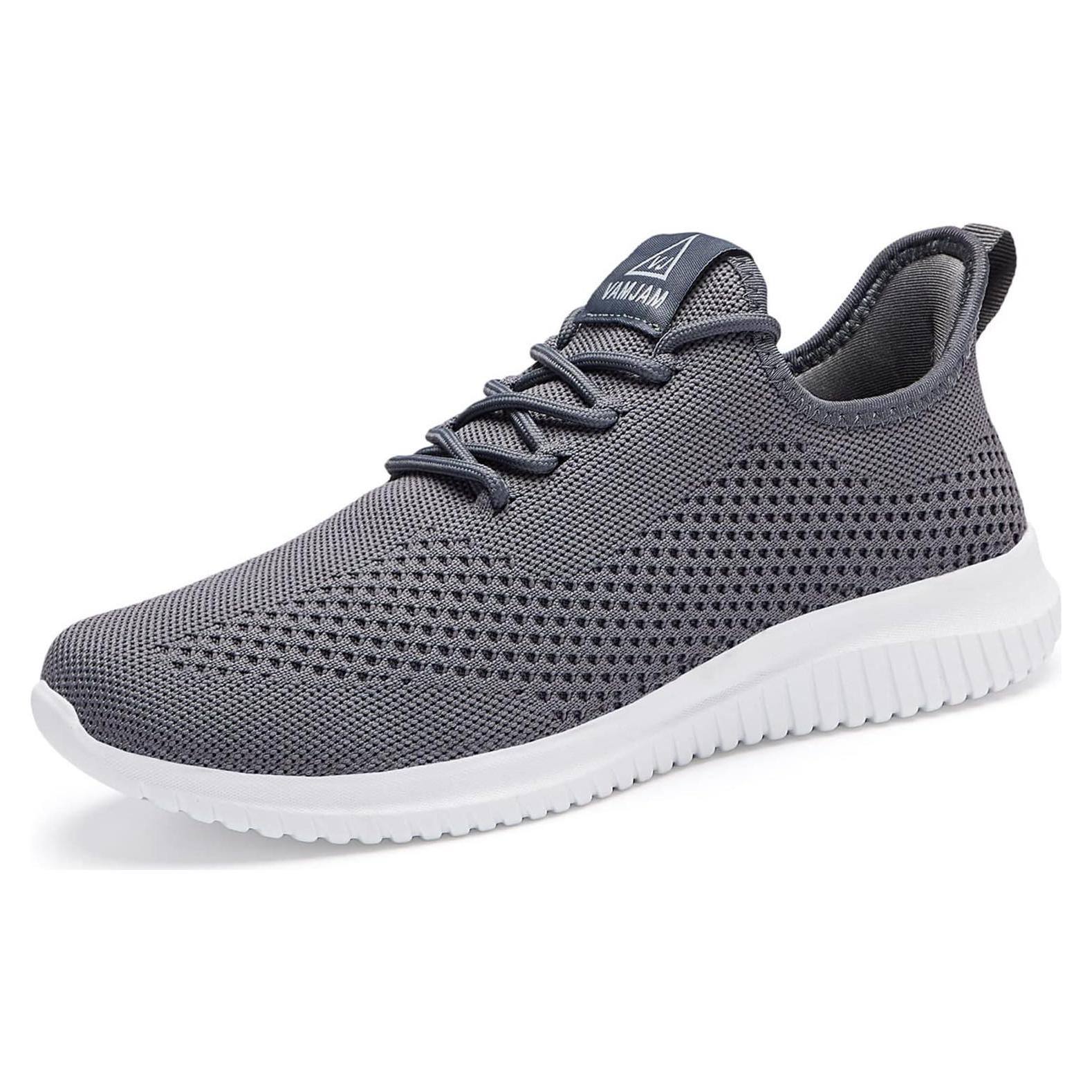 Zapatillas de Correr VAMJAM para Hombre 10.5 Gris Transpirables