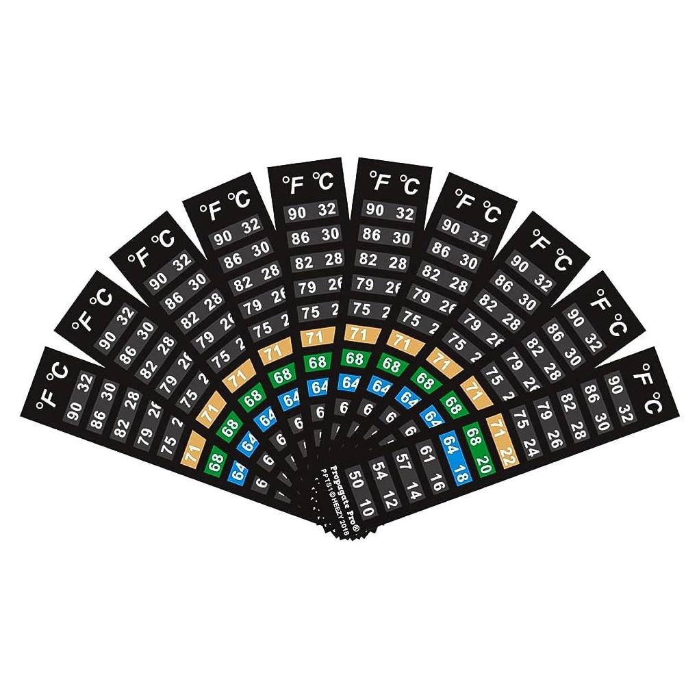 Tira de termómetro digital adhesiva Propagate Pro 10-32°C 10 unidades