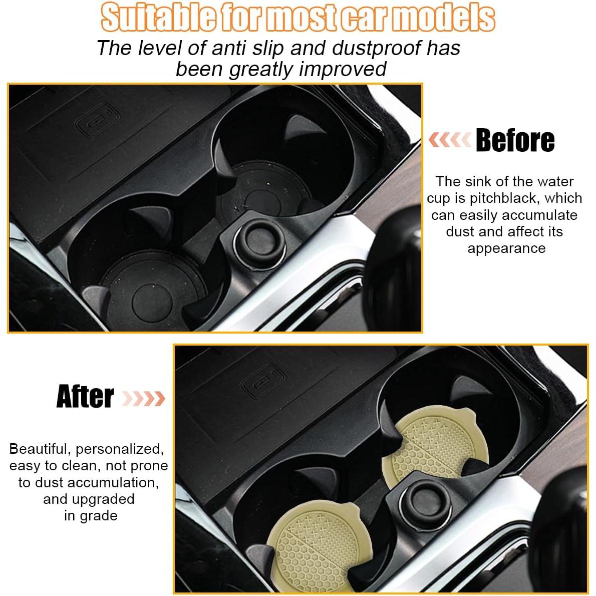 Soporte para Tazas de Coche Mandark - 4 Piezas Silicona Antideslizante