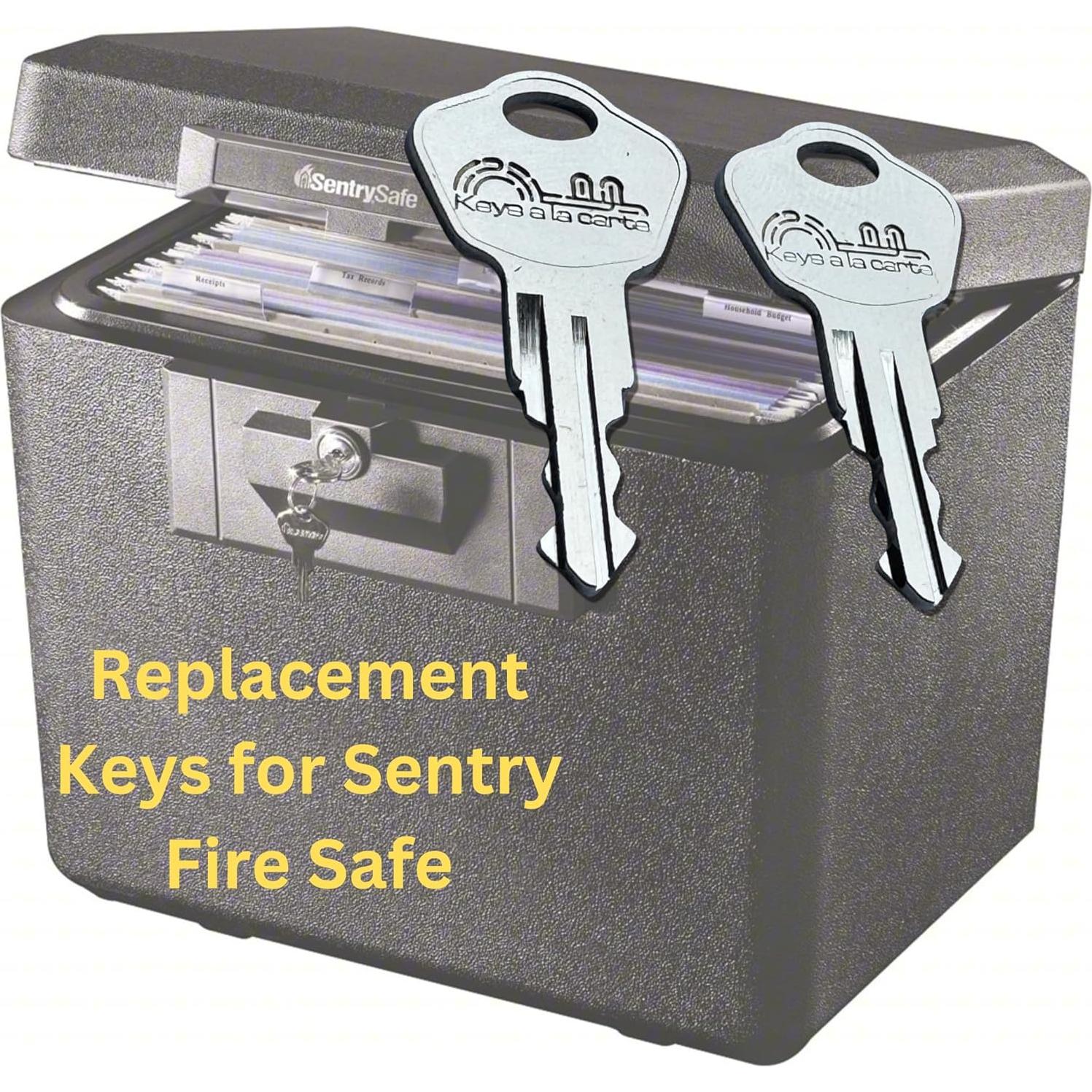 Llaves de Reemplazo Sentry Safe 3A2 - Par de Llaves Cortadas