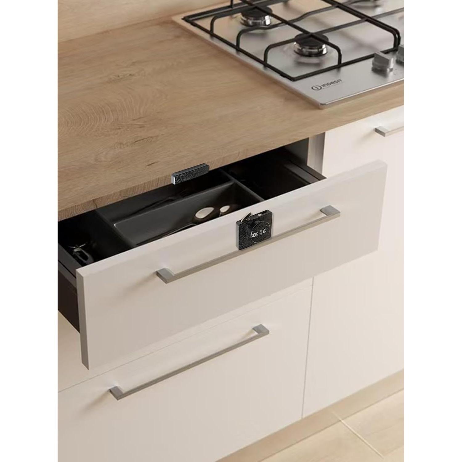 Cerradura de Combinación MAITALO para Gabinete Negro 3 Dígitos