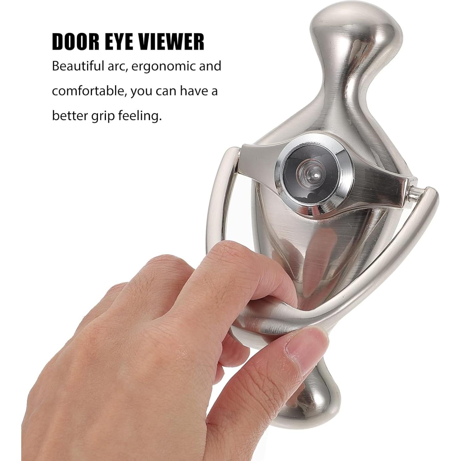 Aldaba de puerta Housoutil con mirilla y visor 160° latón antiguo