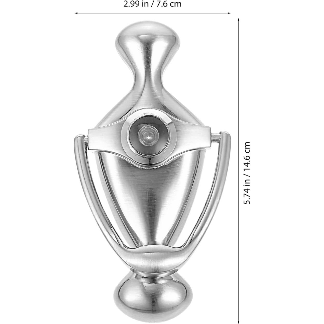 Aldaba de puerta Housoutil con mirilla y visor 160° latón antiguo