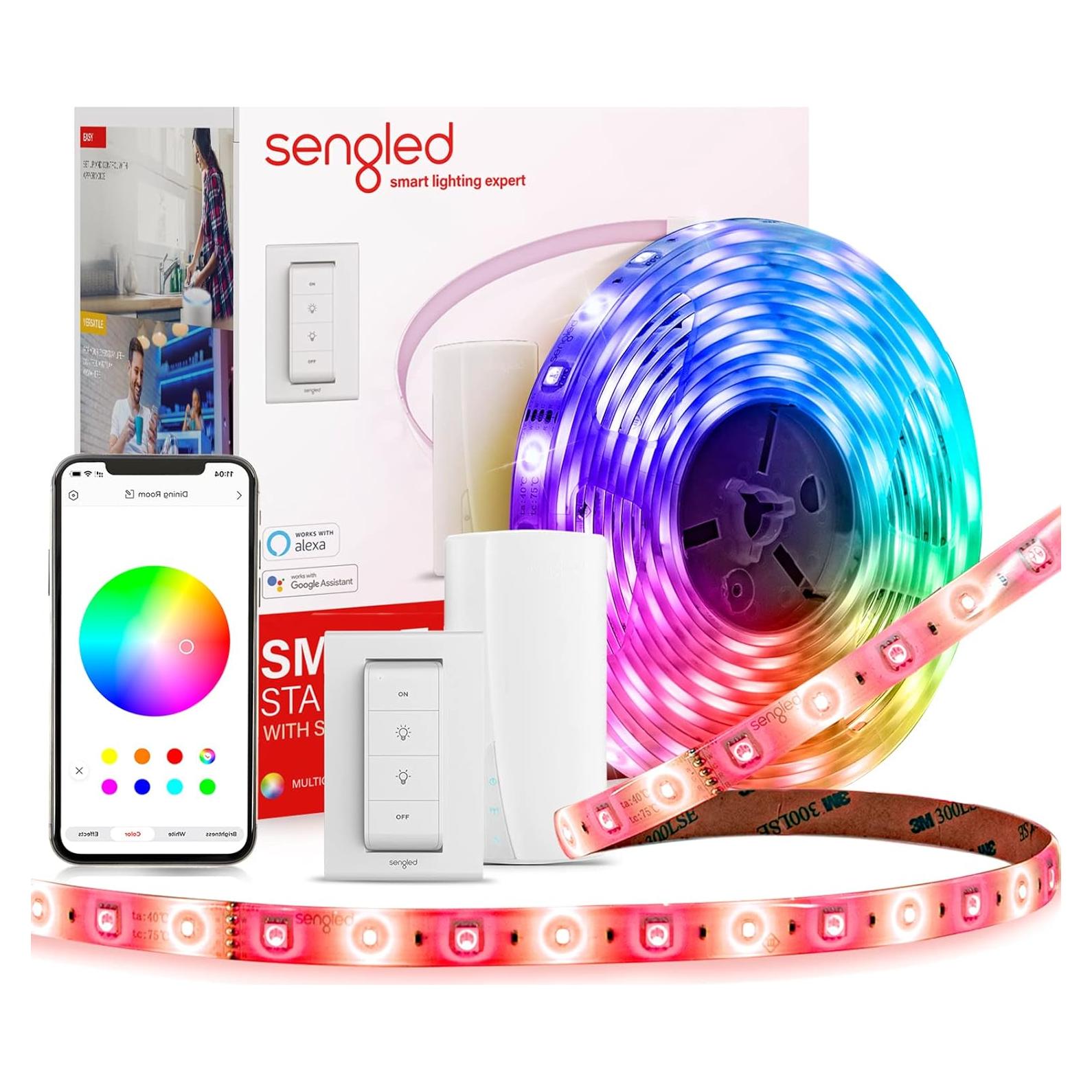 Kit de Luces LED Strip Sengled Zigbee 5m RGBW Dimmable 1800lm