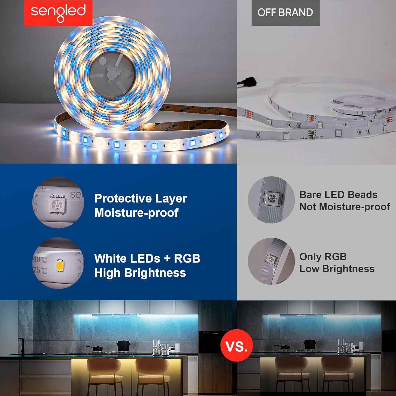 Kit de Luces LED Strip Sengled Zigbee 5m RGBW Dimmable 1800lm