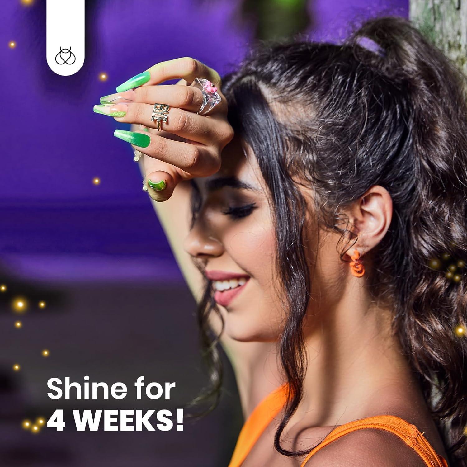 Kit de Esmalte de Uñas Gel Cat Eye Beetles - 6 Colores Neón