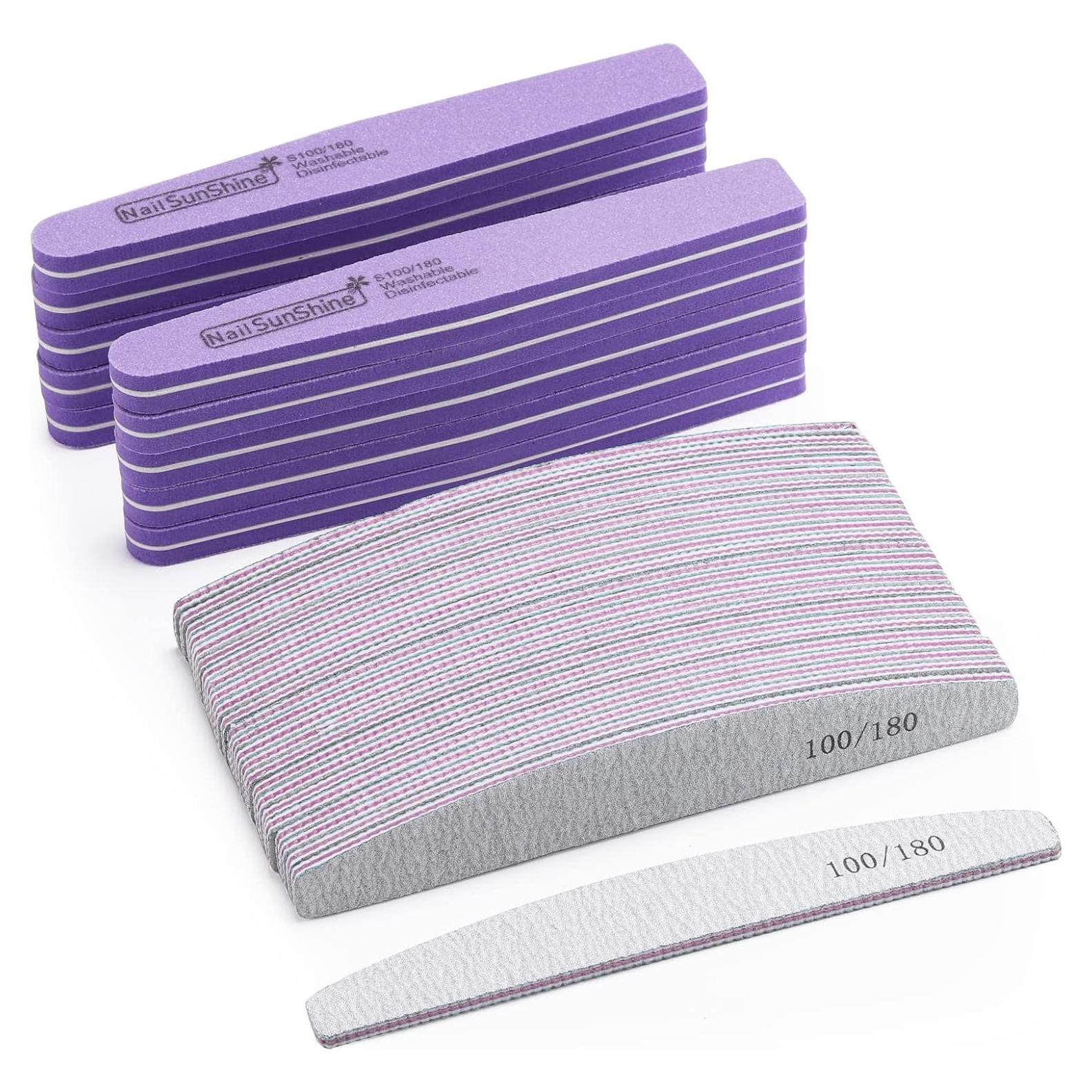 Kit de 35 Archivos y Pulidores de Uñas BTYMS 100/180 Grano