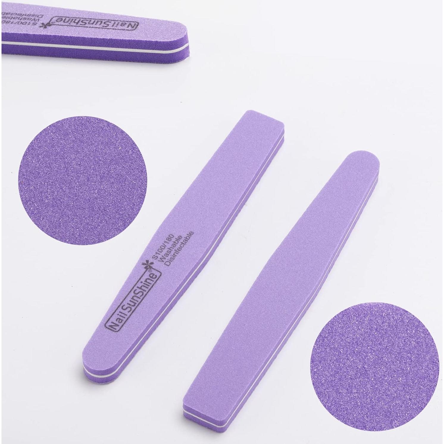 Kit de 35 Archivos y Pulidores de Uñas BTYMS 100/180 Grano