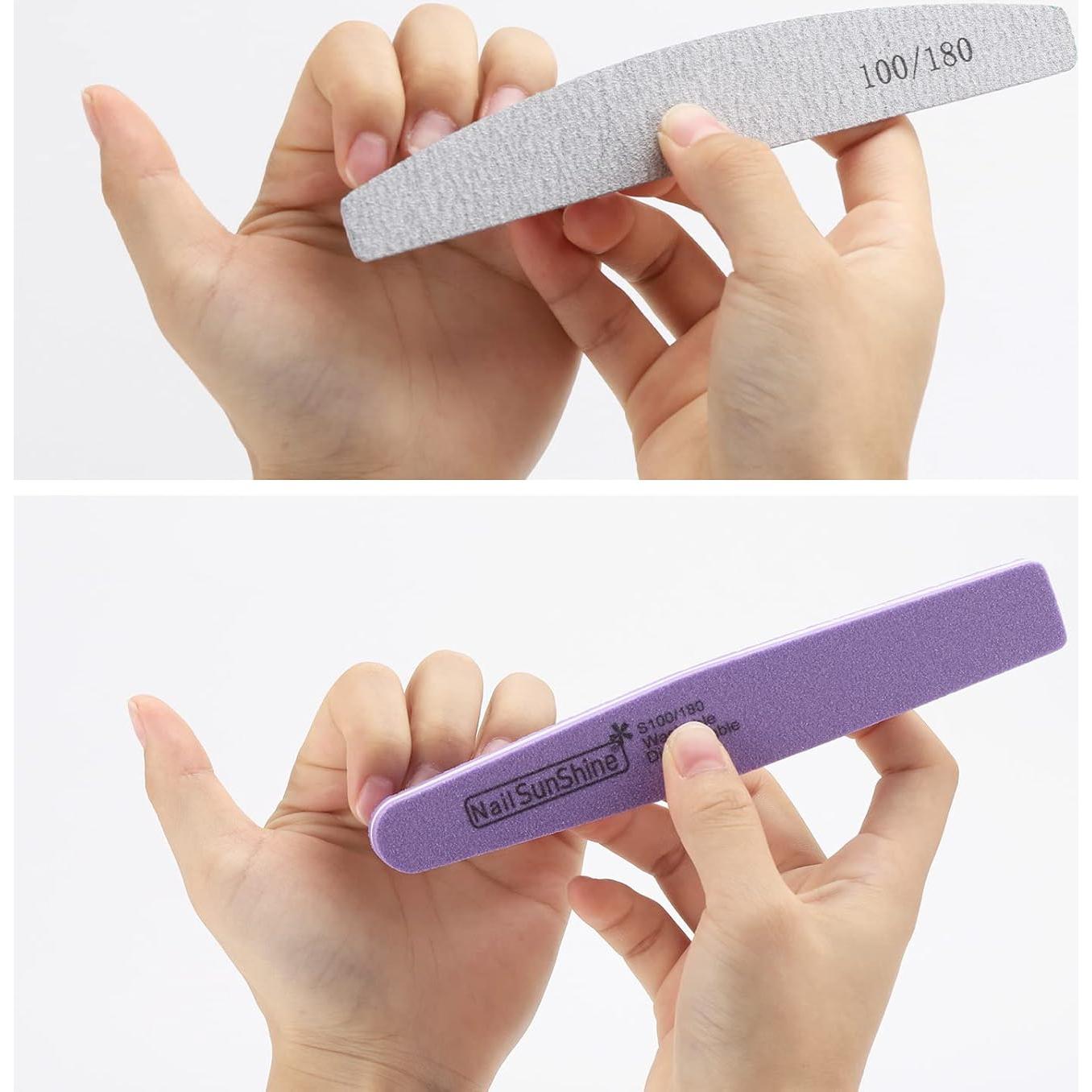 Kit de 35 Archivos y Pulidores de Uñas BTYMS 100/180 Grano