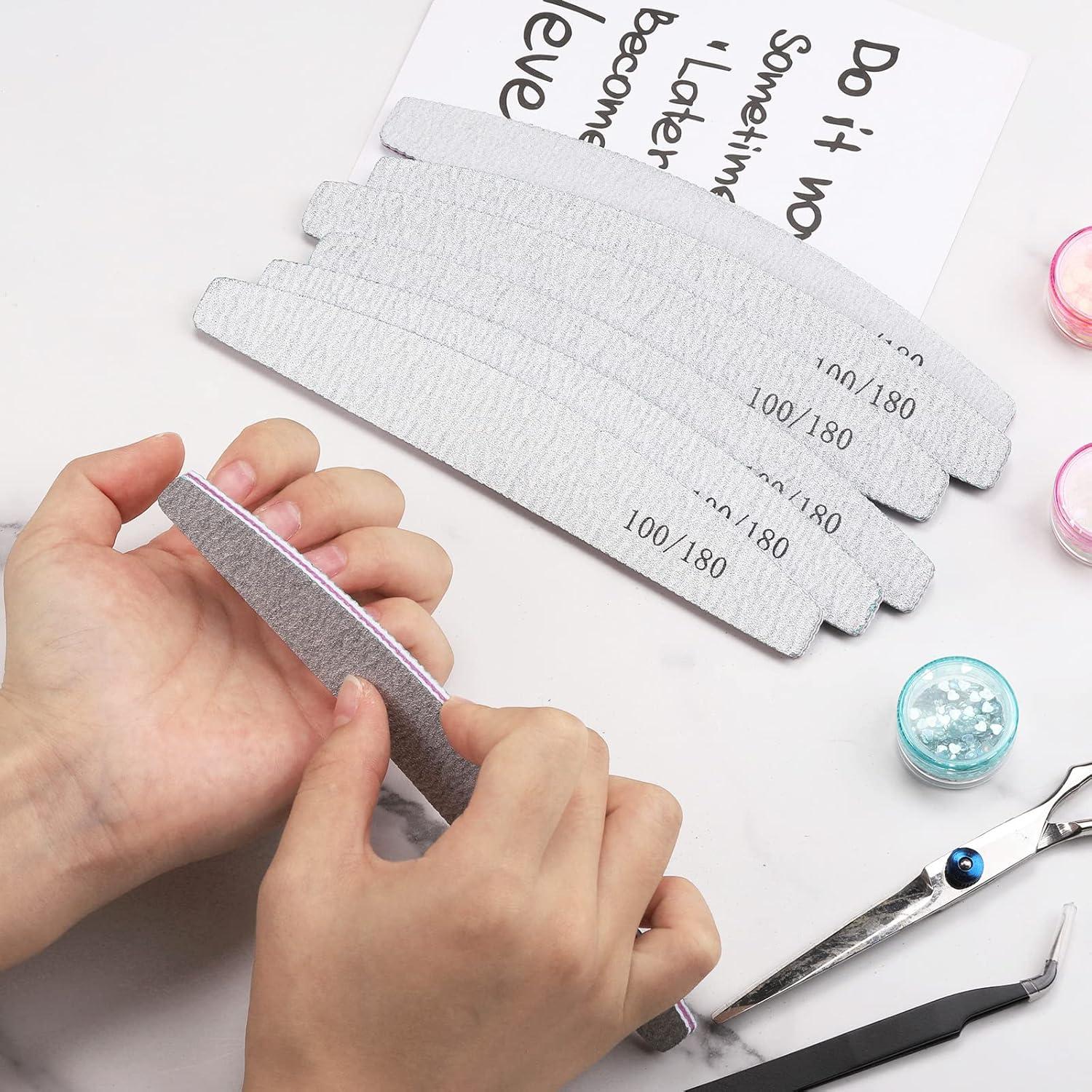 Kit de 35 Archivos y Pulidores de Uñas BTYMS 100/180 Grano