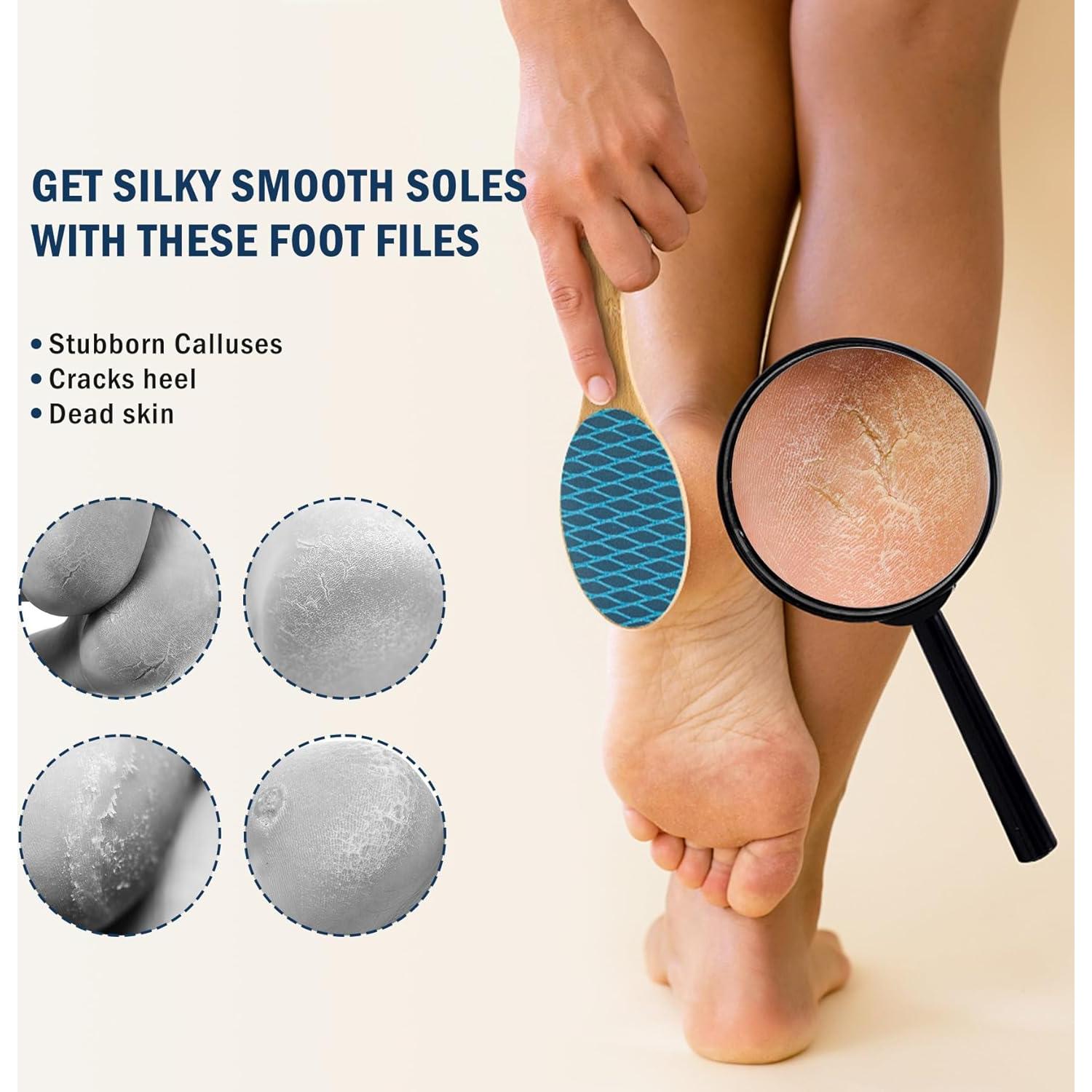 Lima de Pies FVION de Bambú Doble Cara - Pedicura Profesional