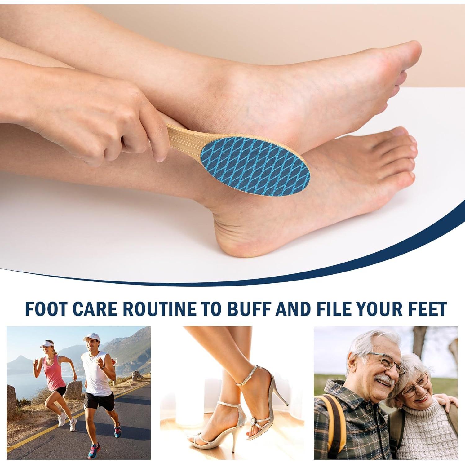 Lima de Pies FVION de Bambú Doble Cara - Pedicura Profesional