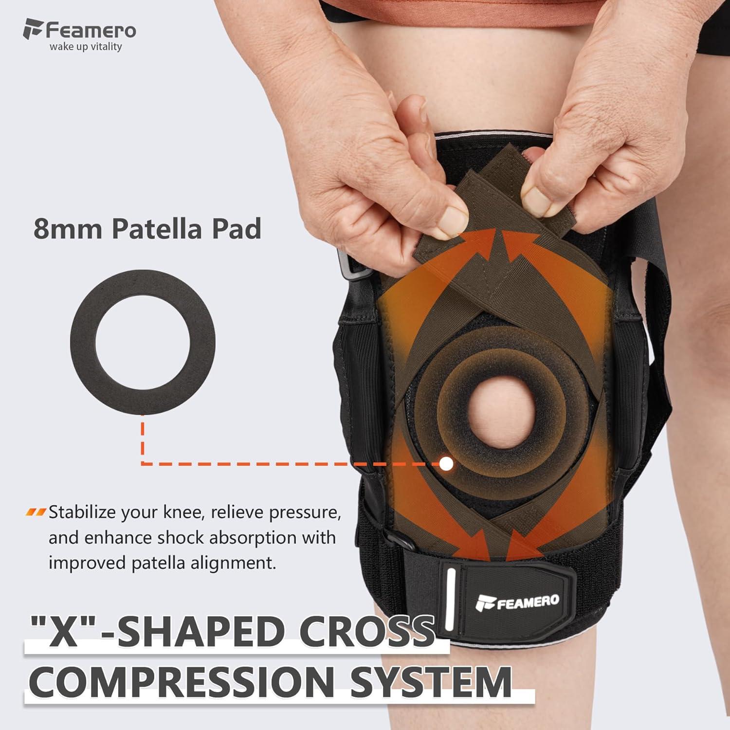 Férula de Rodilla Feamero XL/2XL con Bisagras y Compresión