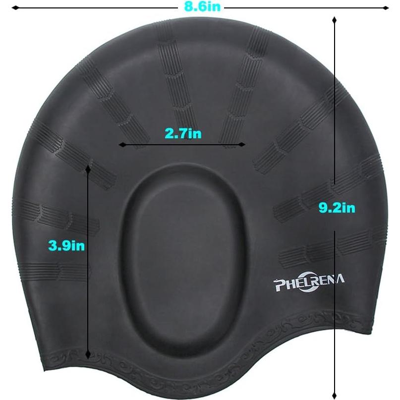 Gorro de Natación PHELRENA Silicona Premium Impermeable